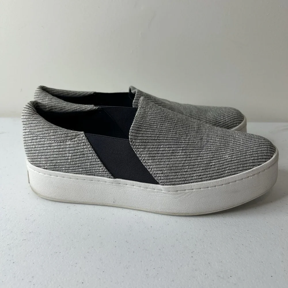 Vince Shoes Women's 9.5 Blair Slip On Navy Platform Sneaker Casual Minimalist